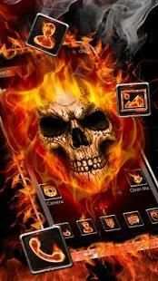 Fire Flaming Skull Theme screenshot 5
