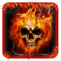 ikon Fire Flaming Skull Theme