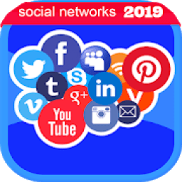 Social Networks 2019 All Social Media in one आइकन