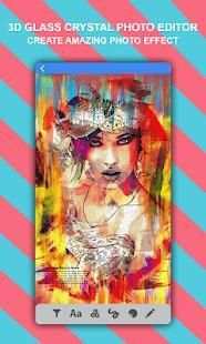 3D Glass Crystal Photo Effect Image Blur Editor 4 تصوير الشاشة