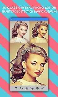 3D Glass Crystal Photo Effect Image Blur Editor 5 تصوير الشاشة