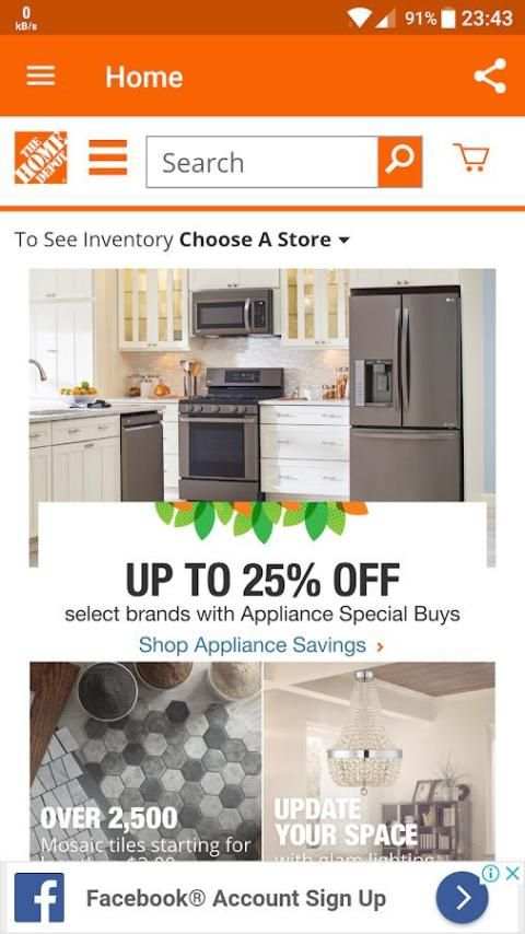 HomeDepot Mini browser स्क्रीनशॉट 1