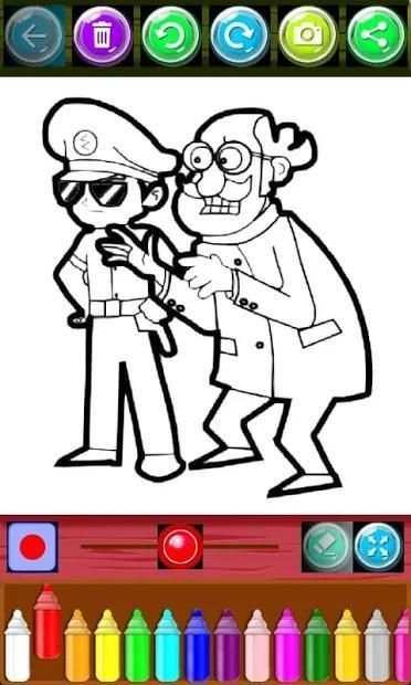 Little Singham Education Basics Coloring Pages screenshot 4