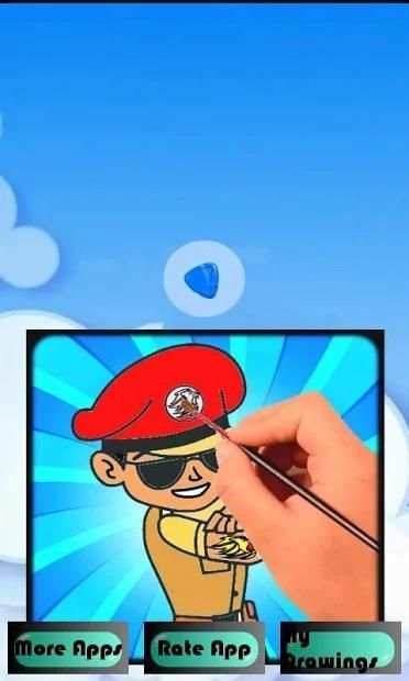 Little Singham Education Basics Coloring Pages screenshot 1