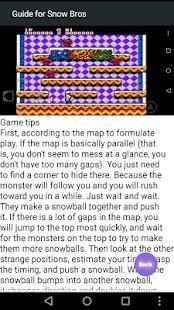 Guide for Snow Bros screenshot 2