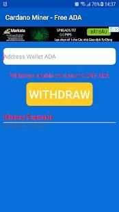 Cardano Miner - Free ADA screenshot 2