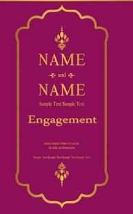 Engagement Invitation Card स्क्रीनशॉट 1