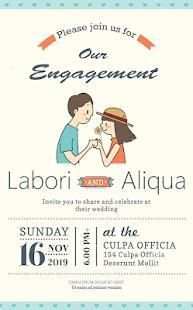Engagement Invitation Card स्क्रीनशॉट 4