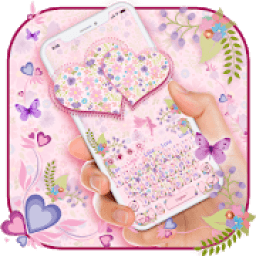 Beautiful Flowers Heart Keyboard आइकन