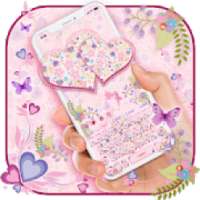 Beautiful Flowers Heart Keyboard on 9Apps