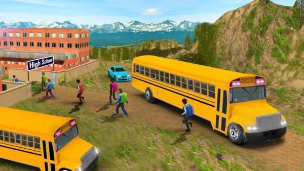 Intercity Modern School Bus Driving Simulator 2018 screenshot 10