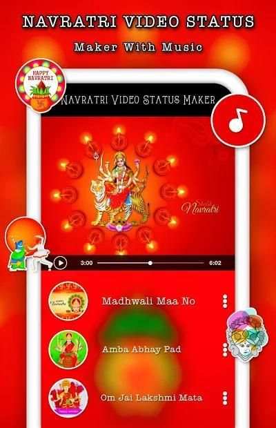 Navratri Video Status Maker - Silde Show Editor screenshot 3