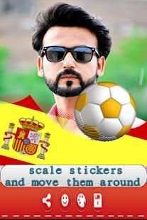 Spain Flag And Stickers With photo profile 2018 screenshot 2