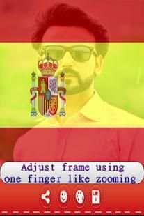 Spain Flag And Stickers With photo profile 2018 screenshot 1