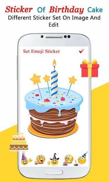 Birthday Cake Editor: Name, Photos, Songs, GIFS screenshot 1