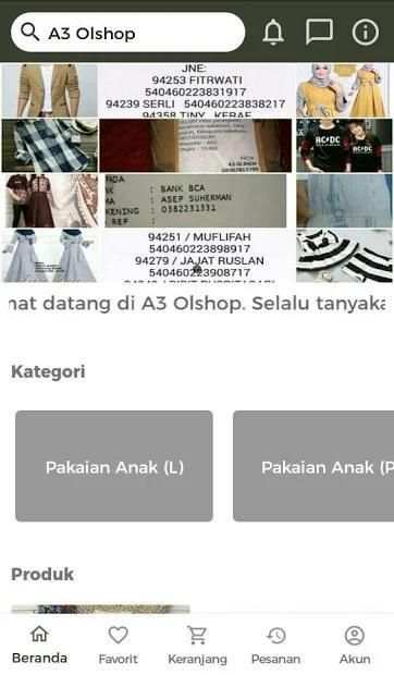 A3 Olshop screenshot 2