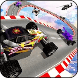 Formula Sky High Car Stunts Racing 3D icon