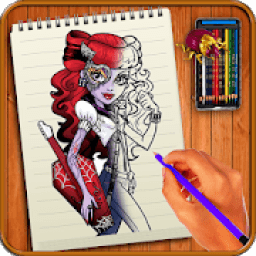 ikon Learn to Draw Monster High Characters