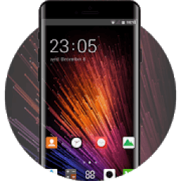 ikon Abstract theme simple rainbow line awesome