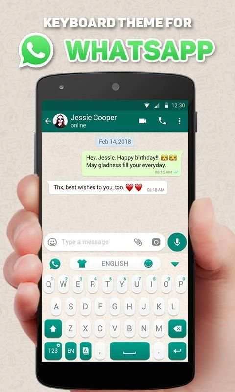 GO Keyboard Theme For WhatsApp screenshot 5