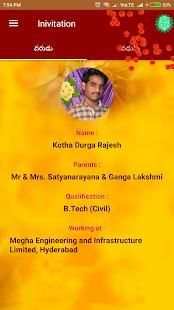 Kotha's Wedding invitation screenshot 3