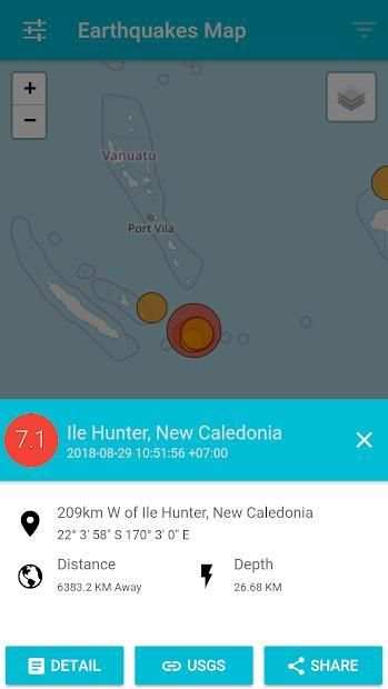 Gempa - USGS Earthquakes report screenshot 4