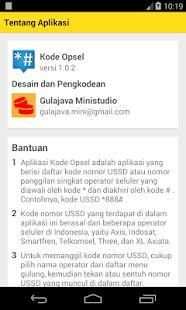 Kode Opsel screenshot 1