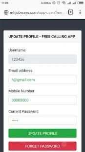Free Calling App स्क्रीनशॉट 6