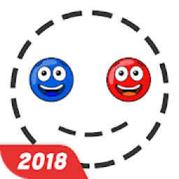 ikon Red Ball And Blue Ball - Physic Love Balls Connect