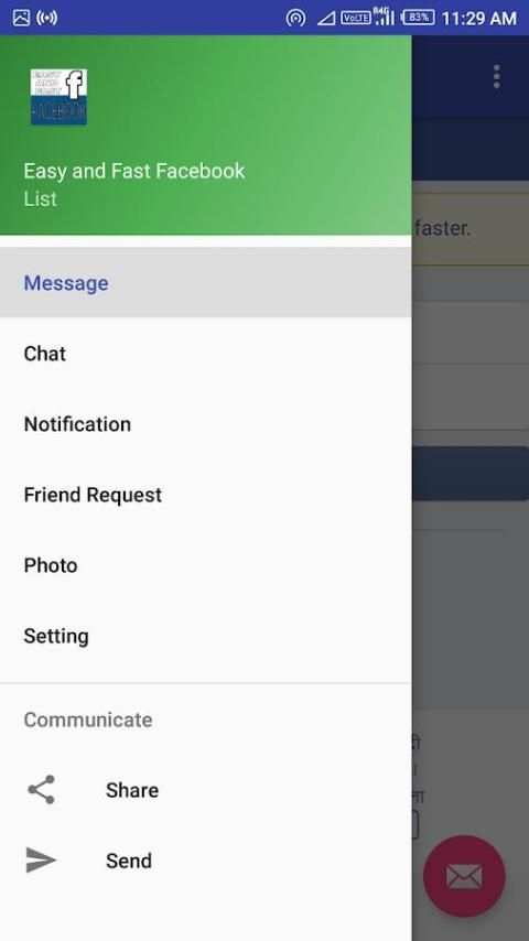 Easy & Fast Facebook स्क्रीनशॉट 3
