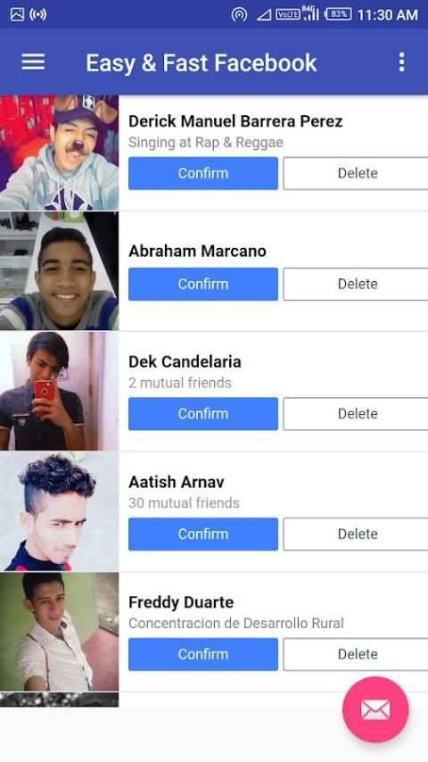 Easy & Fast Facebook स्क्रीनशॉट 1