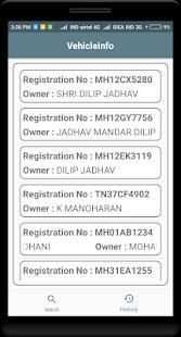 Vehicle RTO info screenshot 1