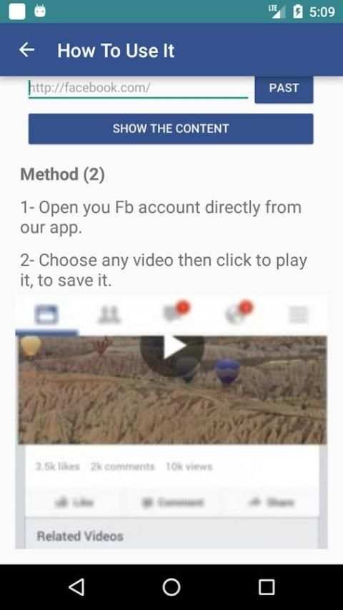 facebook video saver स्क्रीनशॉट 3