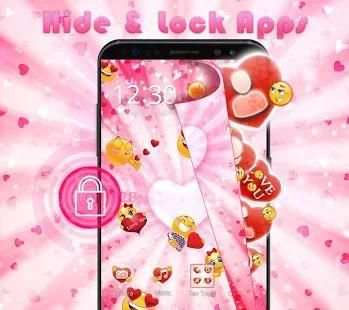 3D Emoji Valentine Love Launcher screenshot 5