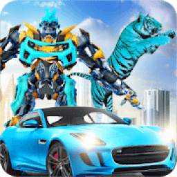 Grand Robot Transformation Tiger : Robot Car