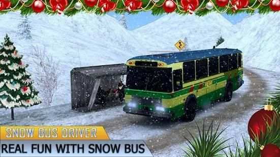 Amazing Christmas Tourist Bus Driving Simulator स्क्रीनशॉट 2
