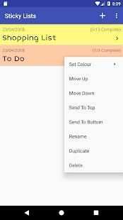 Sticky Lists स्क्रीनशॉट 2