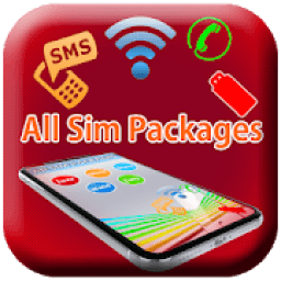 All Sim Call, SMS, Internet &amp; Evo Packages Info आइकन