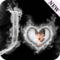 Smoky Text Photo Frame on 9Apps