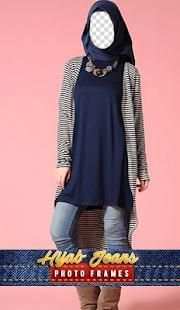 Hijab Jeans Photo Frames screenshot 4