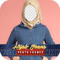 Hijab Jeans Photo Frames on 9Apps