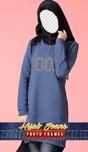 Hijab Jeans Photo Frames screenshot 1