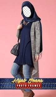 Hijab Jeans Photo Frames screenshot 2