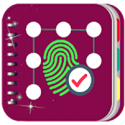 ikon Secure diary with fingerprint and lock