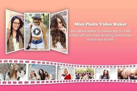 Mini Movie Photo Video Maker : Film Maker screenshot 1