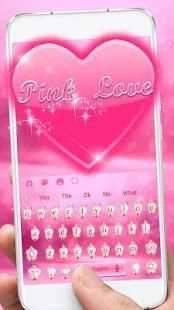 Pink Love Keyboard screenshot 2
