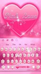 Pink Love Keyboard screenshot 3
