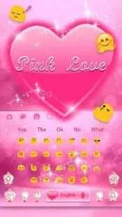 Pink Love Keyboard screenshot 1