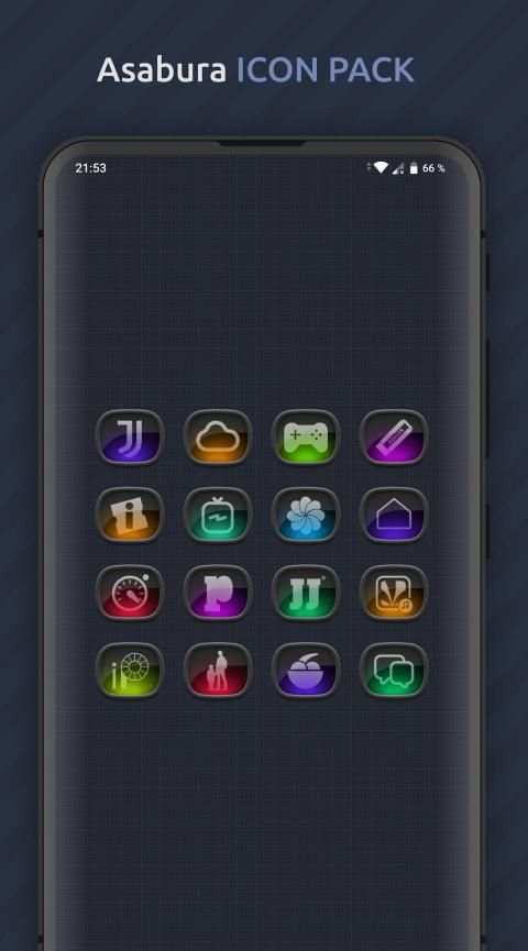 Asabura Lite - Icon Pack screenshot 2