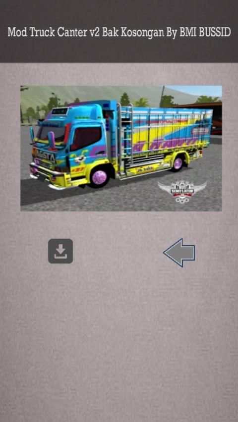 Mod Simulator Truck Canter Bussid Indonesia स्क्रीनशॉट 1